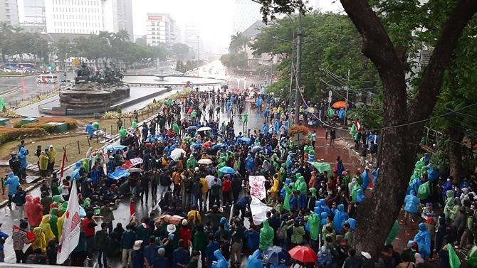 Demo Mahasiswa Berakhir Damai