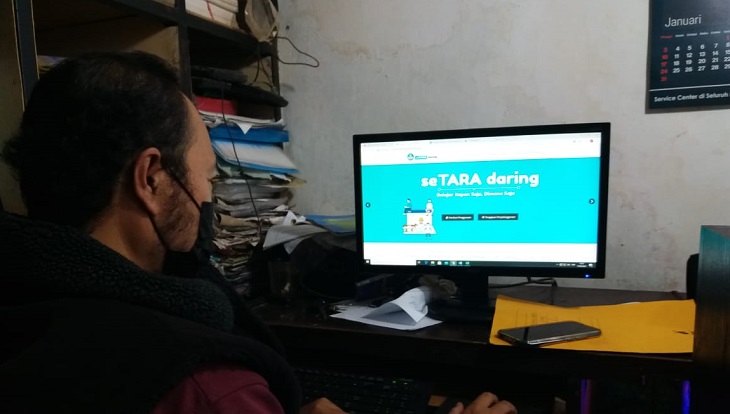 Ribuan Warga di Kabupaten Bandung Ikut Ujian Paket Online