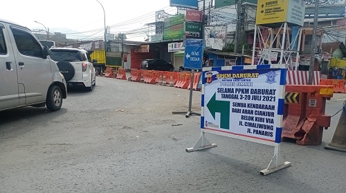 PPKM Darurat Jalan Raya Padalarang KBB Disekat, Cek Lokasinya