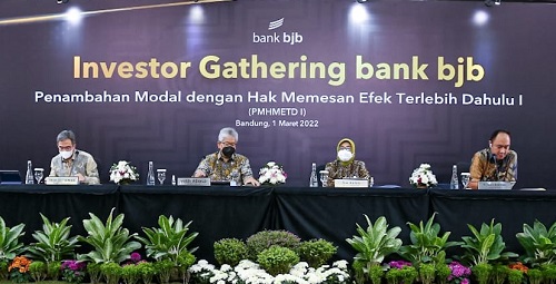 Kinerja kinclong bank bjb hingga Oktober 2021 menjadi modal bagi Yuddy Renaldi untuk mengajak investor tidak menyia-nyiakan kesempatan pada right issue yang masa perdagangannya mulai  9-16 Maret 2022