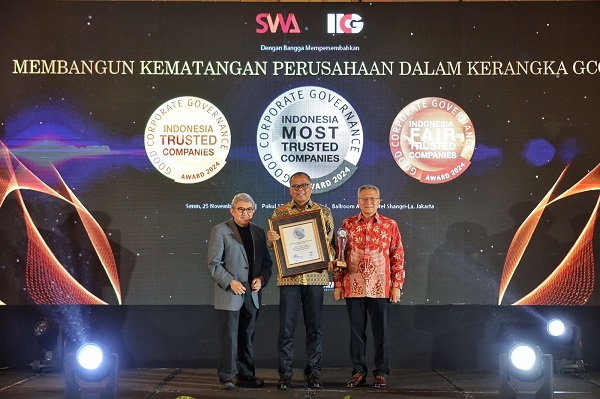 bank bjb Raih Penghargaan Most Trusted Banking di Ajang Indonesia Good Corporate Governance Award 2024