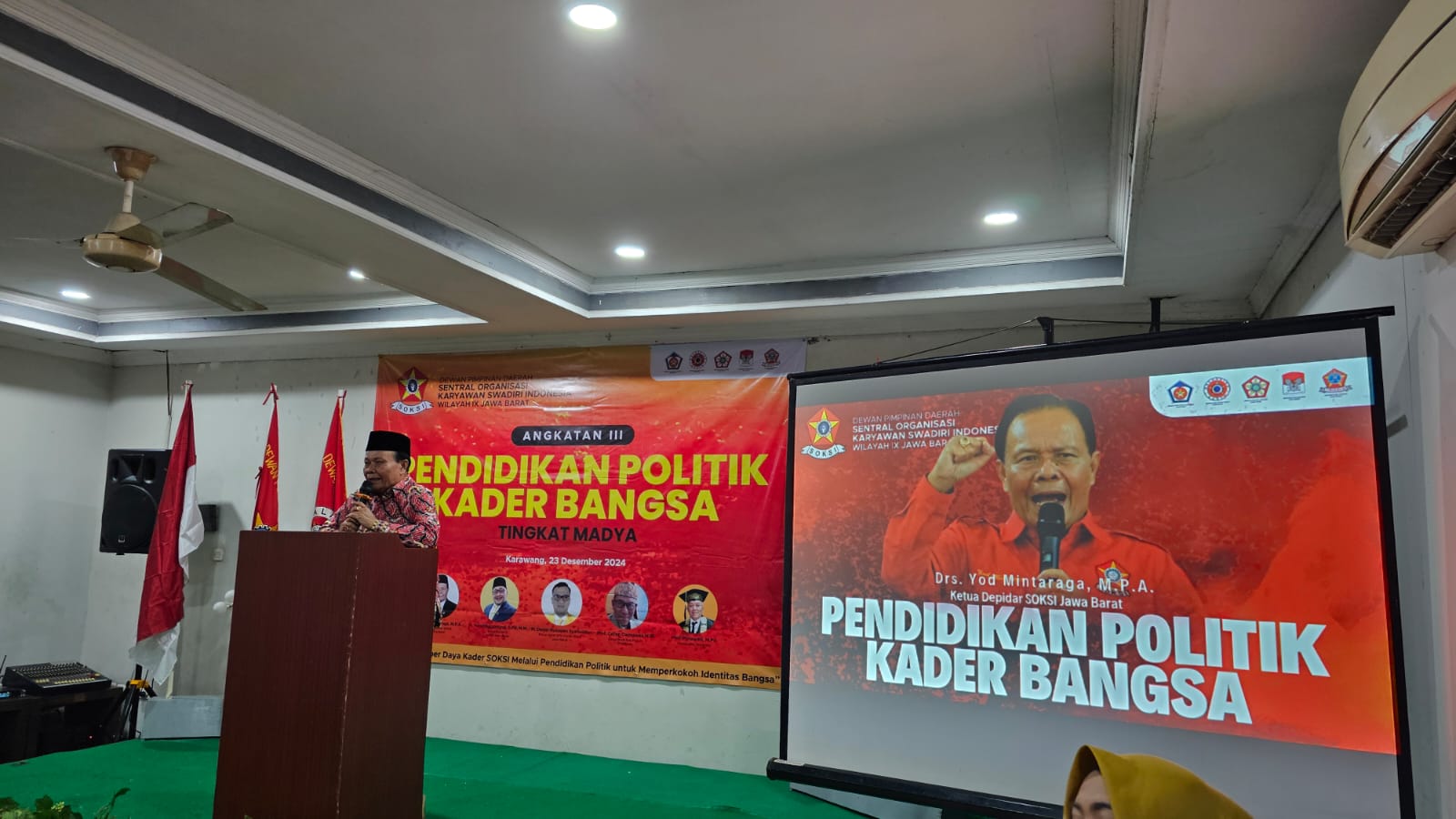 Pendidikan Politik Kader Bangsa Partai Golkar Batch 3 di Karawang Dibuka dengan Pantun Yod Mintaraga Sambut Sri Rahayu Agustina