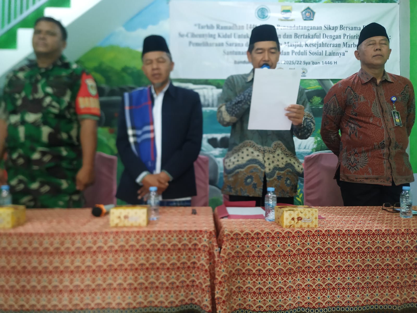 MUI dan KUA Kecamatan Cibeunying Kidul Gelar Tarhib Ramadan 1446 H dan Penandatanganan Sikap Bersama DKM,  Prioritaskan Pemeliharaan Sarana Masjid dan Masalah Sosial
