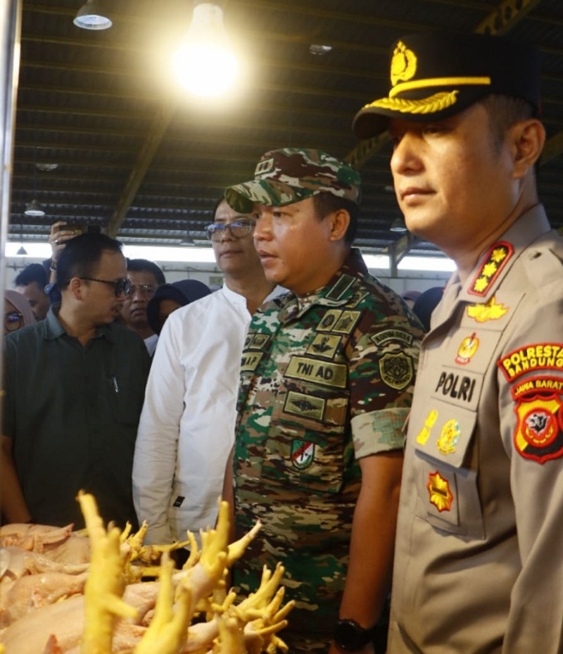 Pantau Harga Pangan, Polresta Bandung Inspeksi ke Pasar Soreang